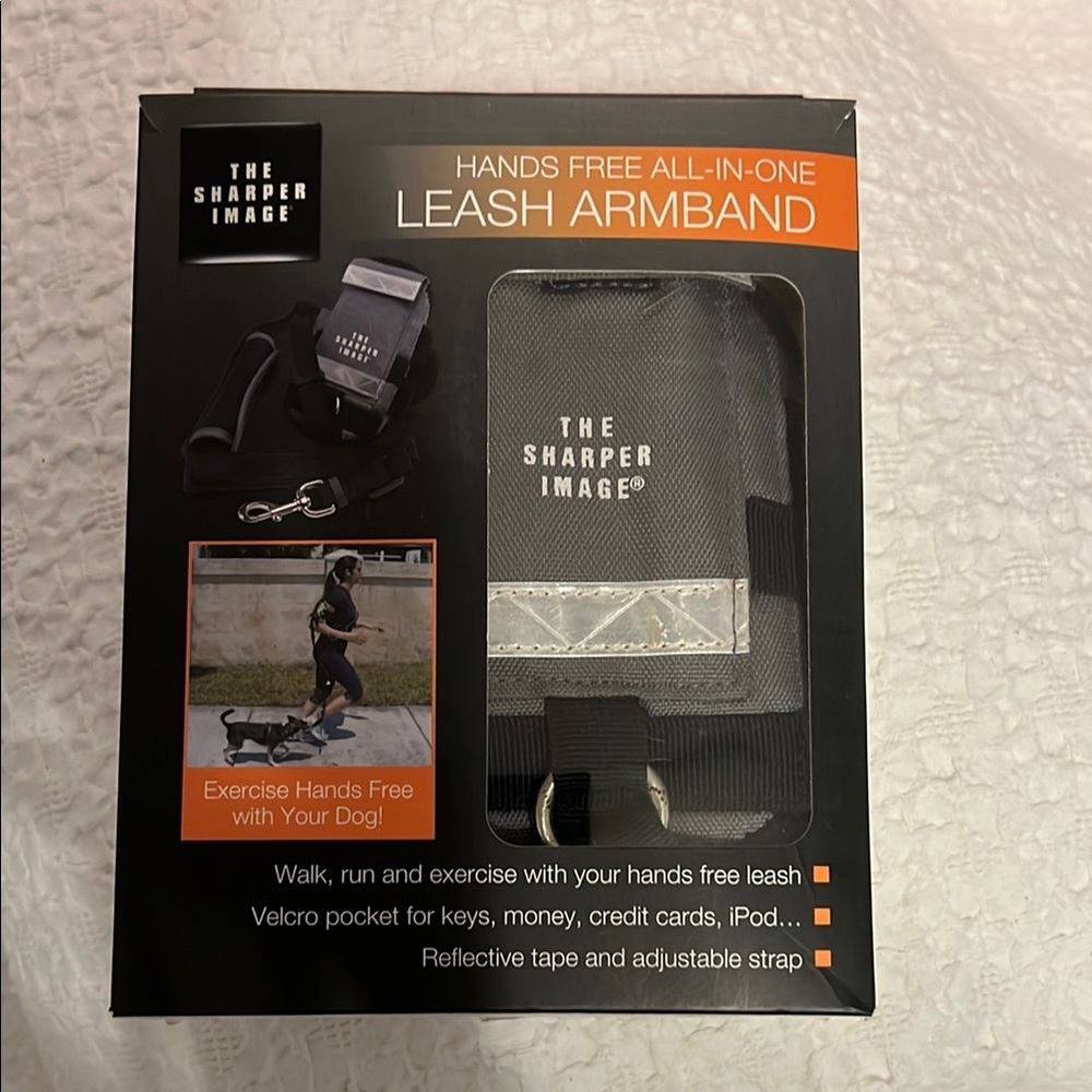 Sharper Image Black Leash Armband